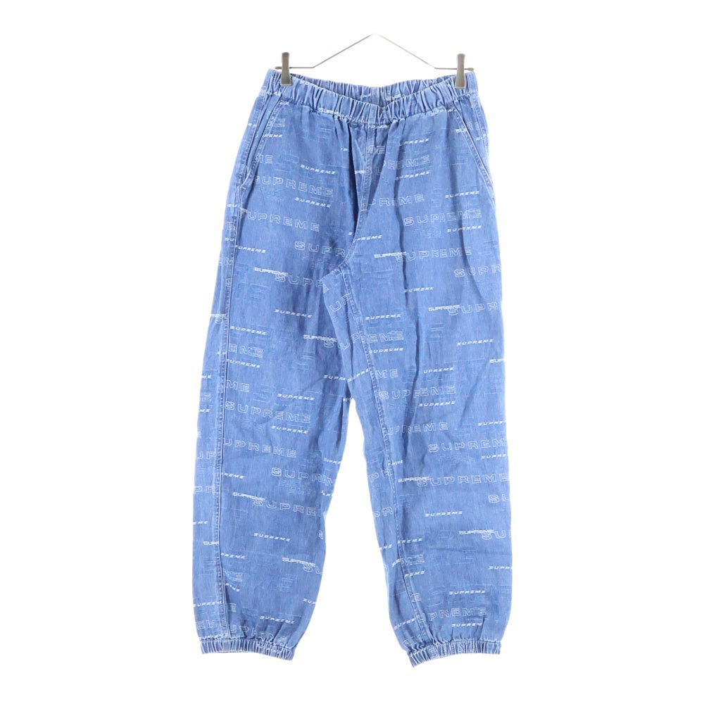 SUPREME(シュプリーム) 19AW Dimensions Logo Denim Skate Pant 総柄デザインロゴ デニムスケートパンツ インディゴ