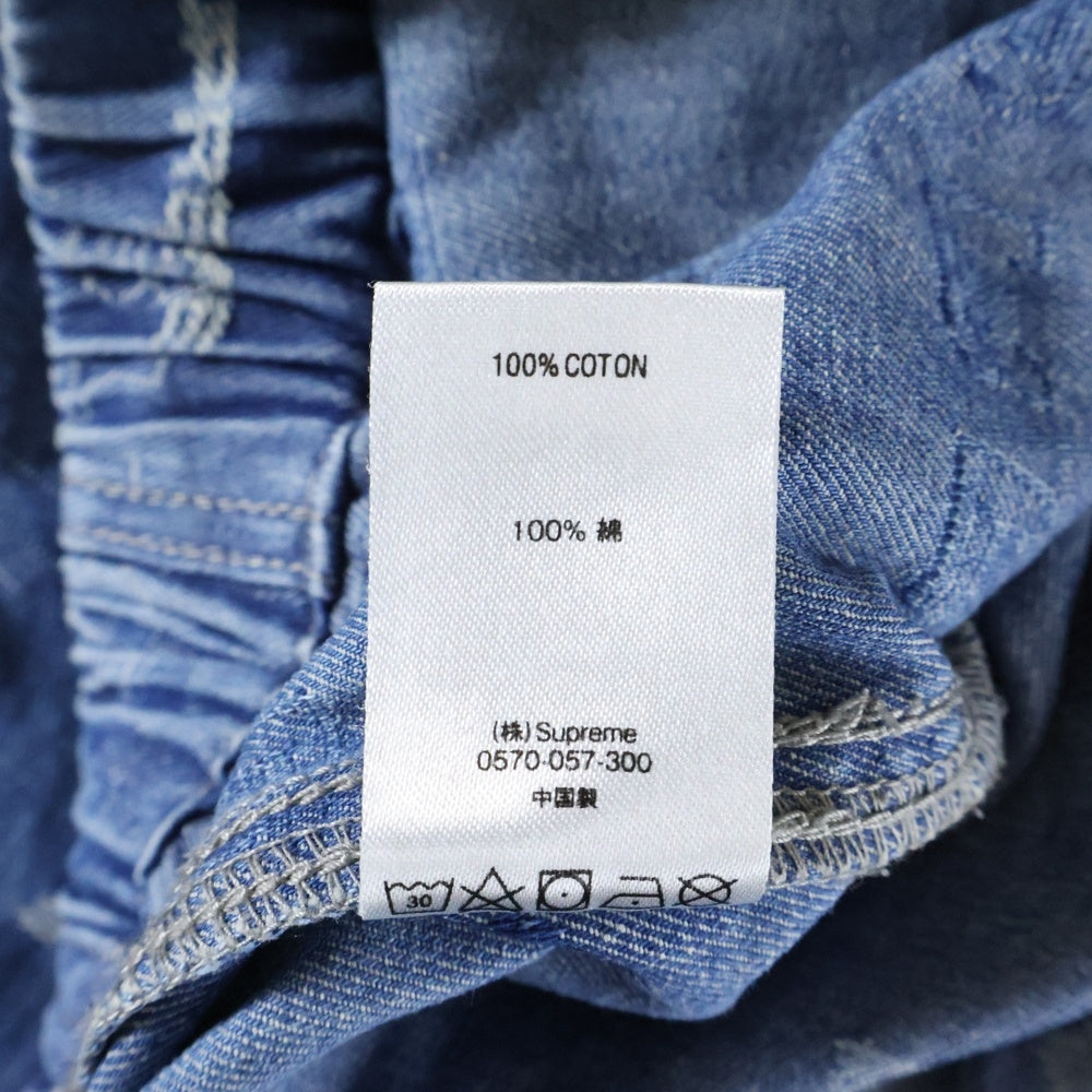 SUPREME(シュプリーム) 19AW Dimensions Logo Denim Skate Pant 総柄デザインロゴ デニムスケートパンツ インディゴ