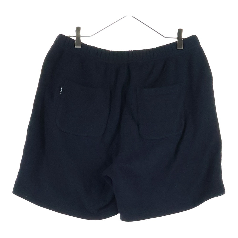 GOD SELECTION XXX(ゴッドセレクショントリプルエックス) ワッペンロゴ スウェットハーフパンツ ショーツ ブラック