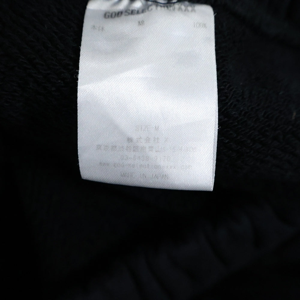 GOD SELECTION XXX(ゴッドセレクショントリプルエックス) ワッペンロゴ スウェットハーフパンツ ショーツ ブラック