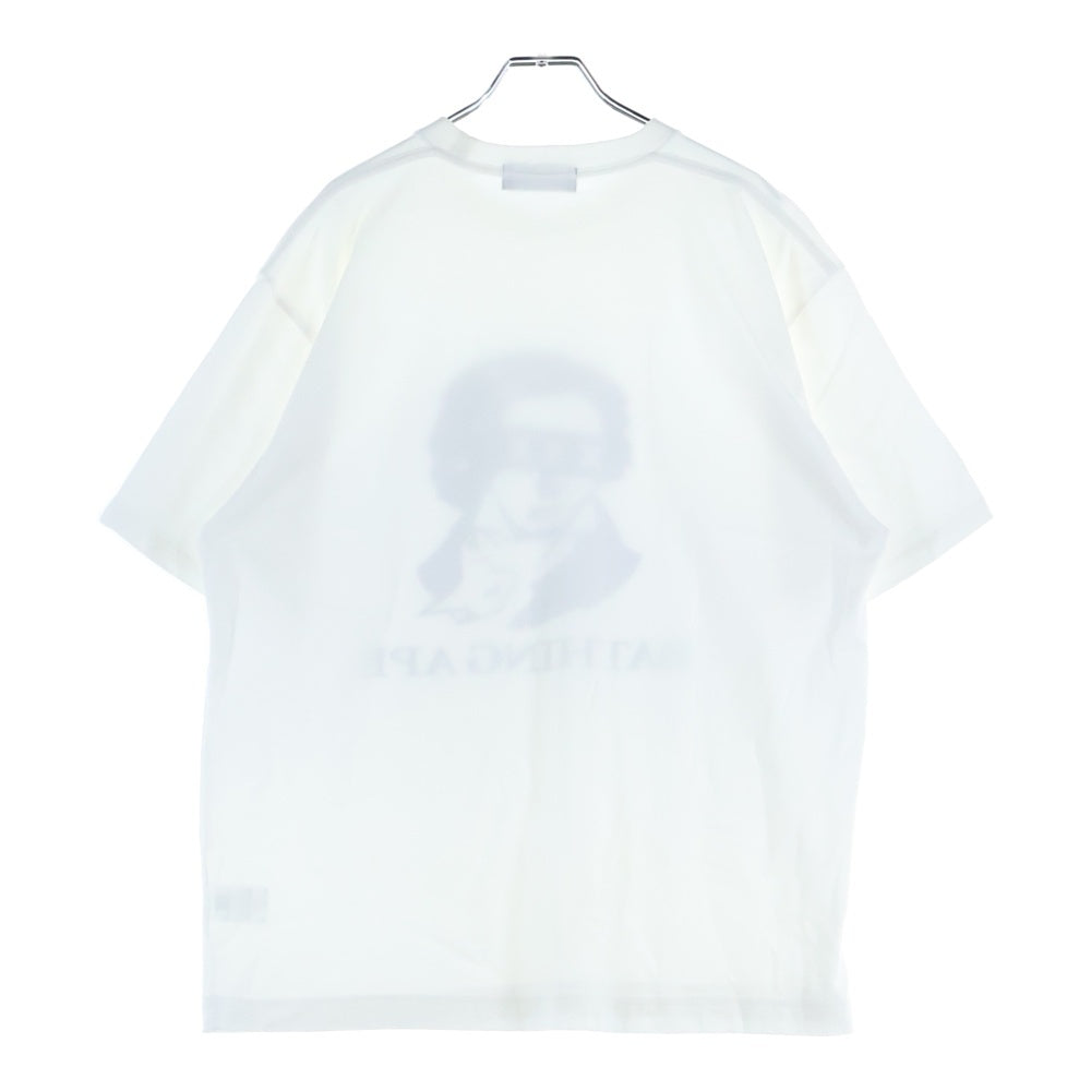 GOD SELECTION XXX(ゴッドセレクショントリプルエックス) ×アベイシングエイプ ロゴプリント半袖Tシャツ カットソー ホワイト