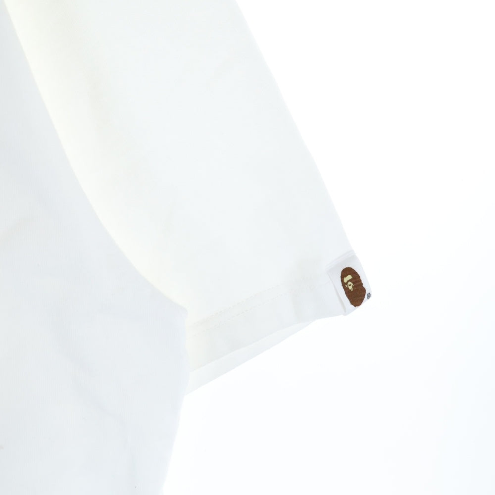 GOD SELECTION XXX(ゴッドセレクショントリプルエックス) ×アベイシングエイプ ロゴプリント半袖Tシャツ カットソー ホワイト