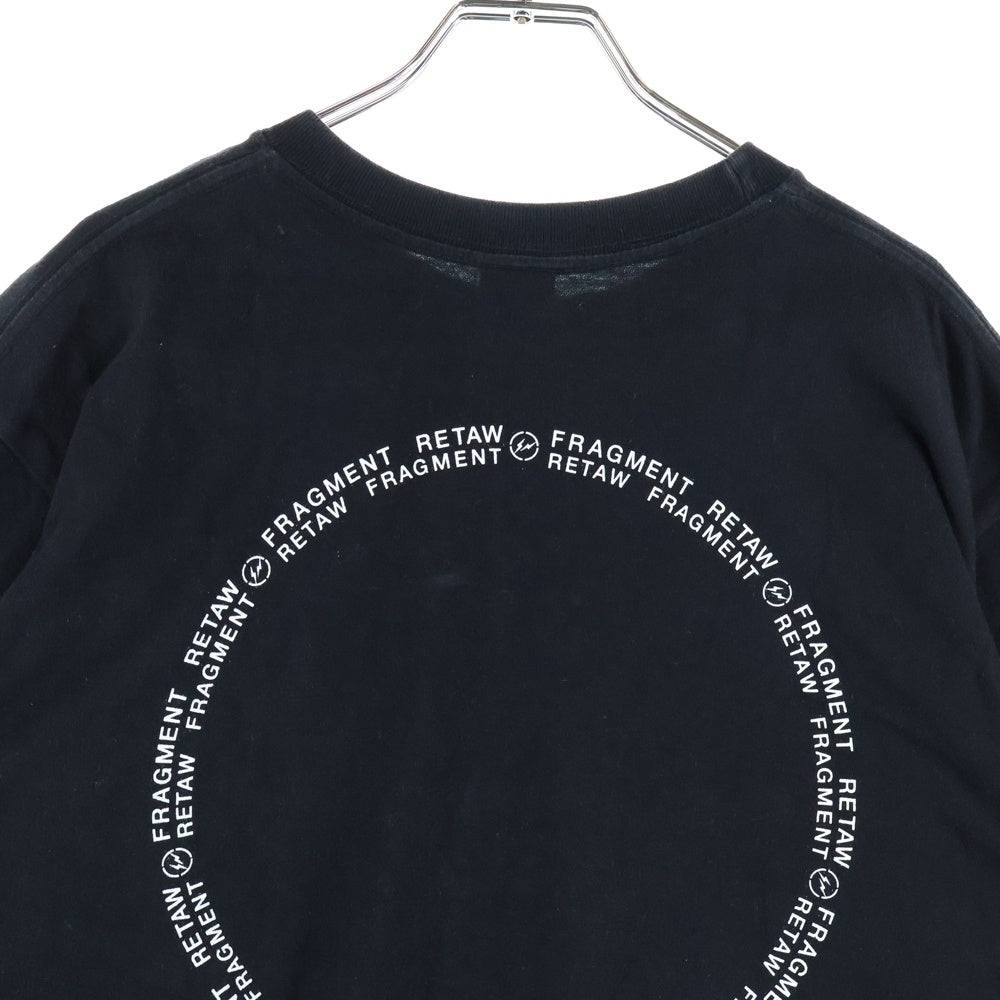 FRAGMENT DESIGN(フラグメントデザイン) ×retaW リトゥ プリントロゴ 半袖Tシャツ カットソー ブラック