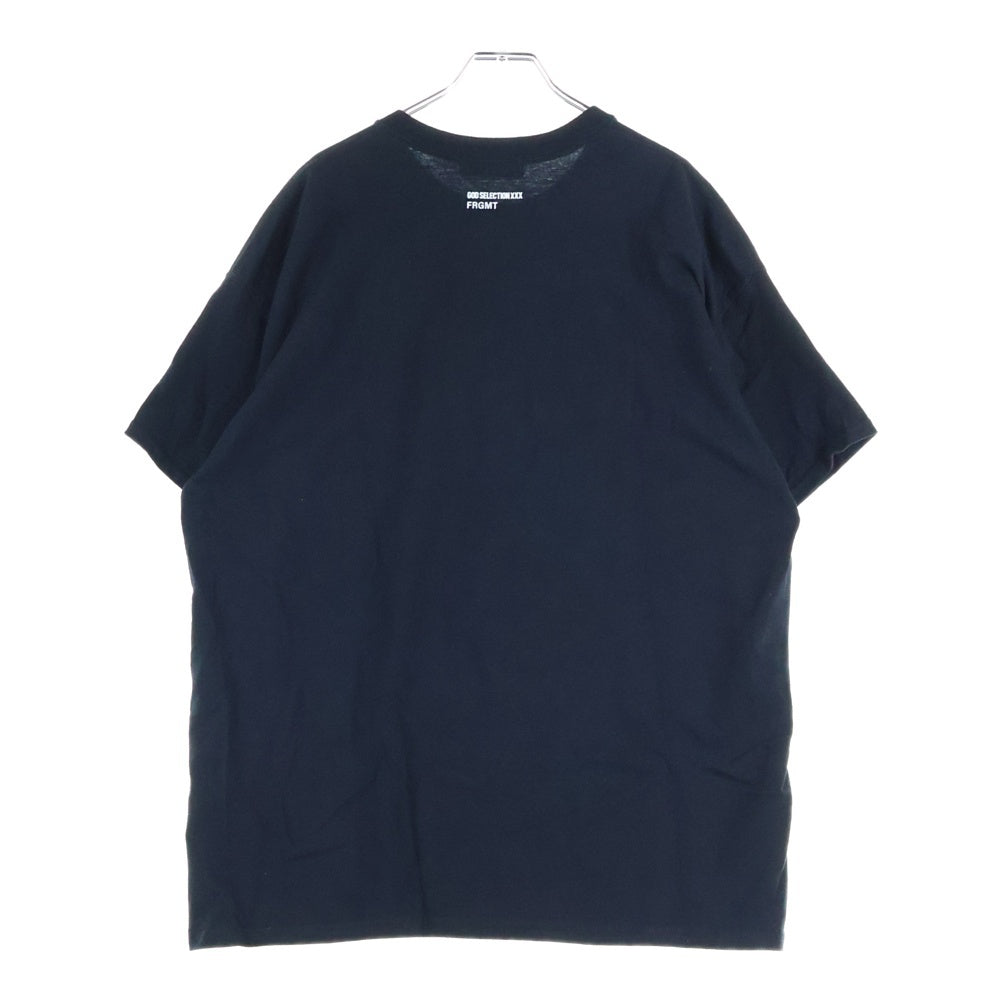 GOD SELECTION XXX(ゴッドセレクショントリプルエックス) 25SS ×FRAGMENT フラグメント 12th 記念プリント半袖Tシャツ カットソー ブラック