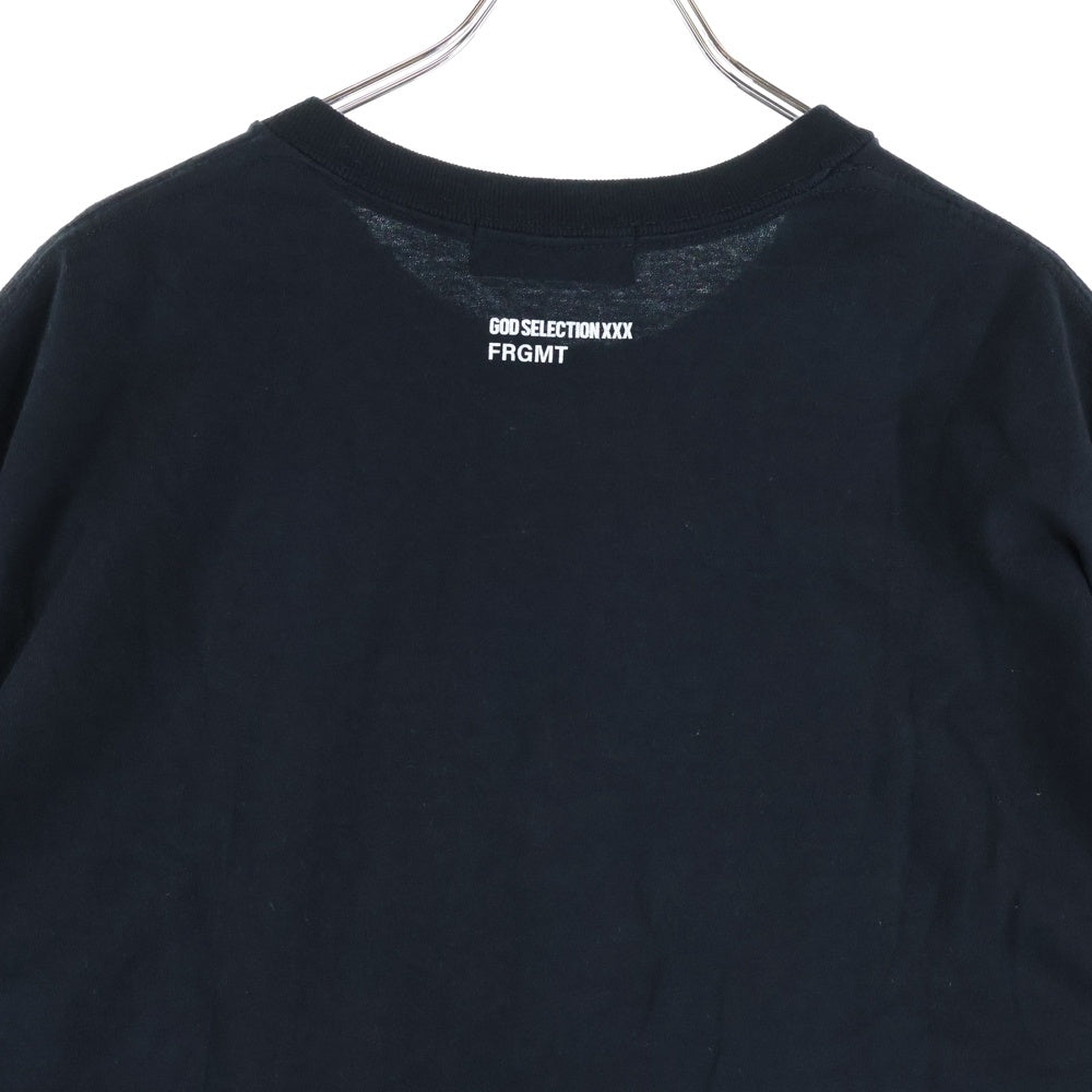 GOD SELECTION XXX(ゴッドセレクショントリプルエックス) 25SS ×FRAGMENT フラグメント 12th 記念プリント半袖Tシャツ カットソー ブラック