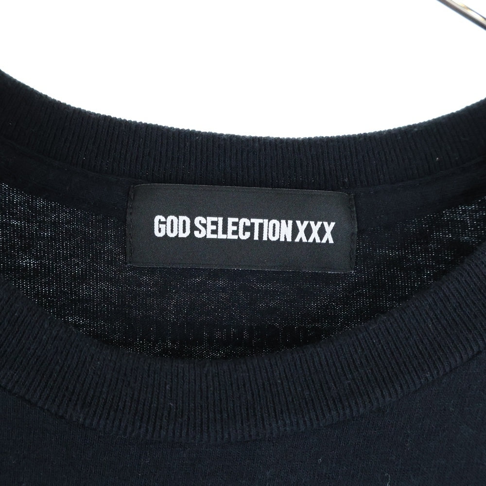 GOD SELECTION XXX(ゴッドセレクショントリプルエックス) 25SS ×FRAGMENT フラグメント 12th 記念プリント半袖Tシャツ カットソー ブラック