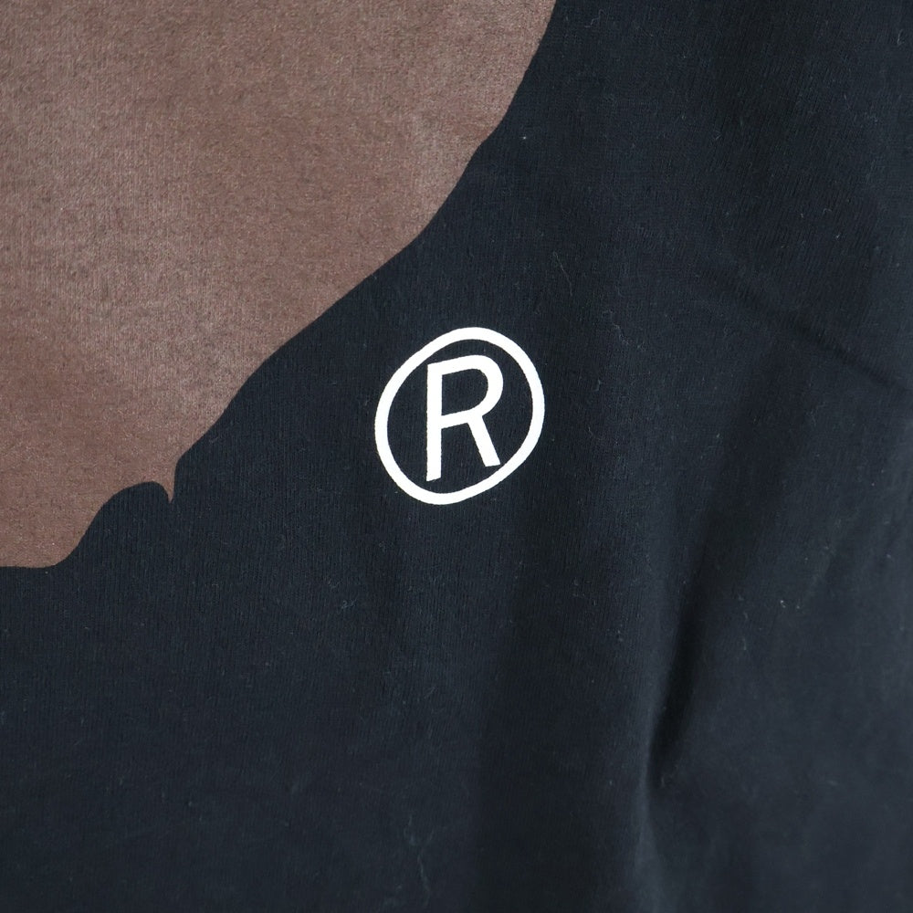 A BATHING APE(アベイシングエイプ) ×GOD SELECTION XXX ゴッドセレクション エイプヘッド プリントロゴ 半袖Tシャツ カットソー ブラック