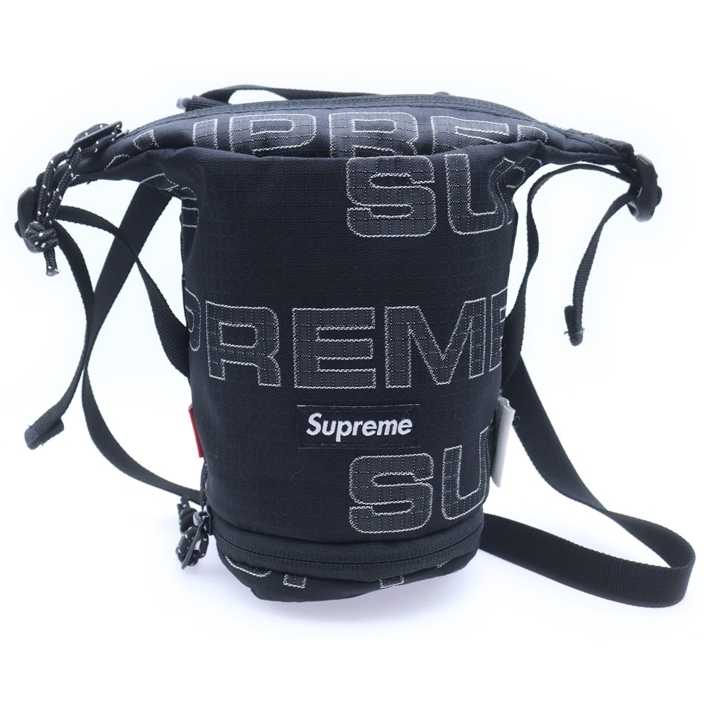 SUPREME(シュプリーム) 21AW NECK POUCH ボックスロゴ ネックポーチ ショルダーバッグ ブラック