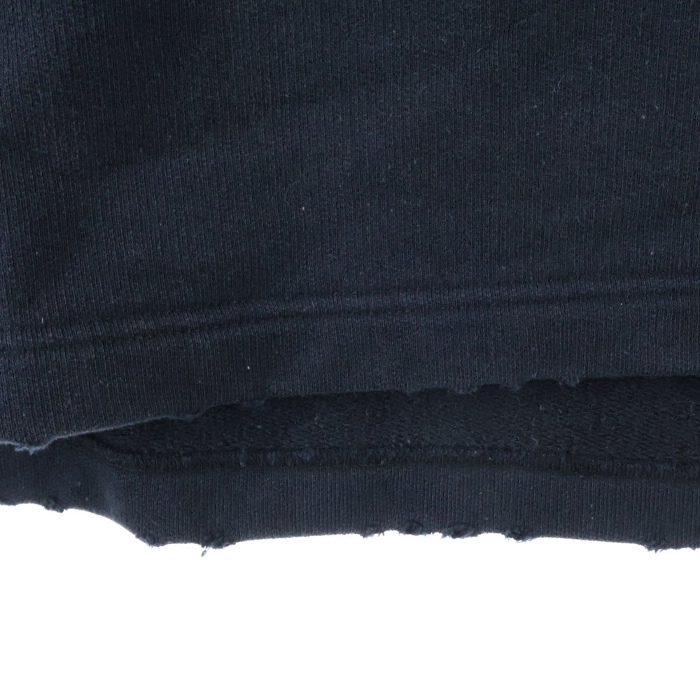 VETEMENTS(ヴェトモン) 23SS ダメージ加工インサイドアウト半袖スウェット トレーナー ブラック UE63TR360B