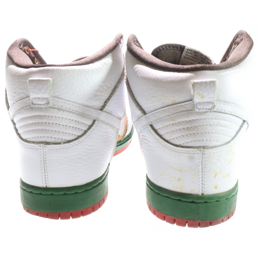 NIKE SB(ナイキエスビー) 【14年製】DUNK HIGH PREMIUM CALIFORNIA 313171-201 ダンク プレミアム カリフォルニア ハイカットスニーカー ホワイト/ブラウン US10/28cm