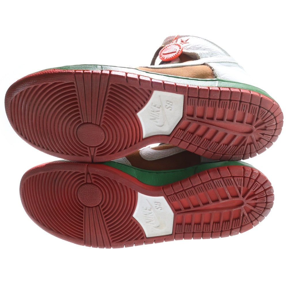 NIKE SB(ナイキエスビー) 【14年製】DUNK HIGH PREMIUM CALIFORNIA 313171-201 ダンク プレミアム カリフォルニア ハイカットスニーカー ホワイト/ブラウン US10/28cm