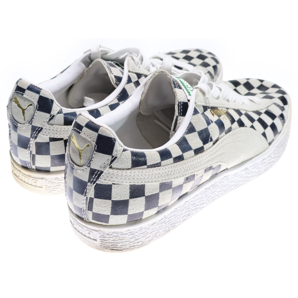 PUMA(プーマ) ×XGIRL エックスガール スウェード ストライプ柄 ローカットスニーカー ブラック/ベージュ US10/28cm