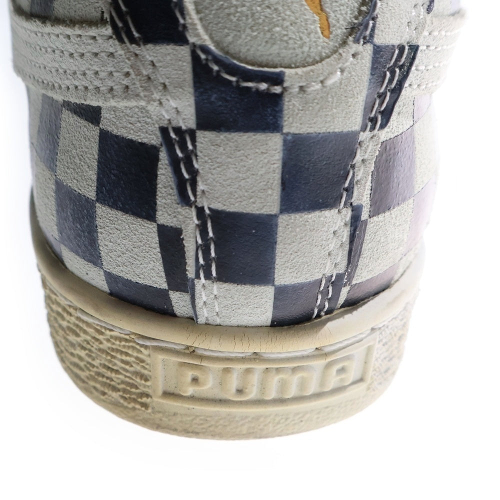 PUMA(プーマ) ×XGIRL エックスガール スウェード ストライプ柄 ローカットスニーカー ブラック/ベージュ US10/28cm