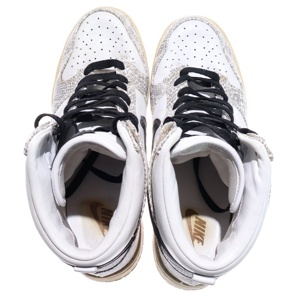 NIKE(ナイキ) 【観賞用 2013年製】DUNK PREMIUM HIGH SP Cocoa Snake 624512-010 ダンクプレミアム ハイカットスニーカー ブラック/ホワイト US9.5/27.5