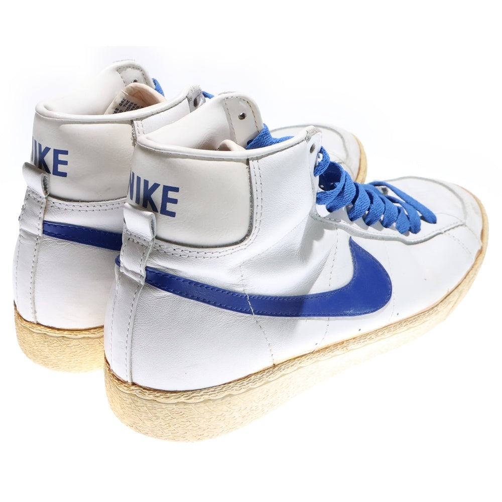 NIKE(ナイキ) 80's VINTAGE BLAZER HIGH ブレザーハイ レザーハイカットスニーカー ホワイト/ブルー US9.5/27.5cm 811012