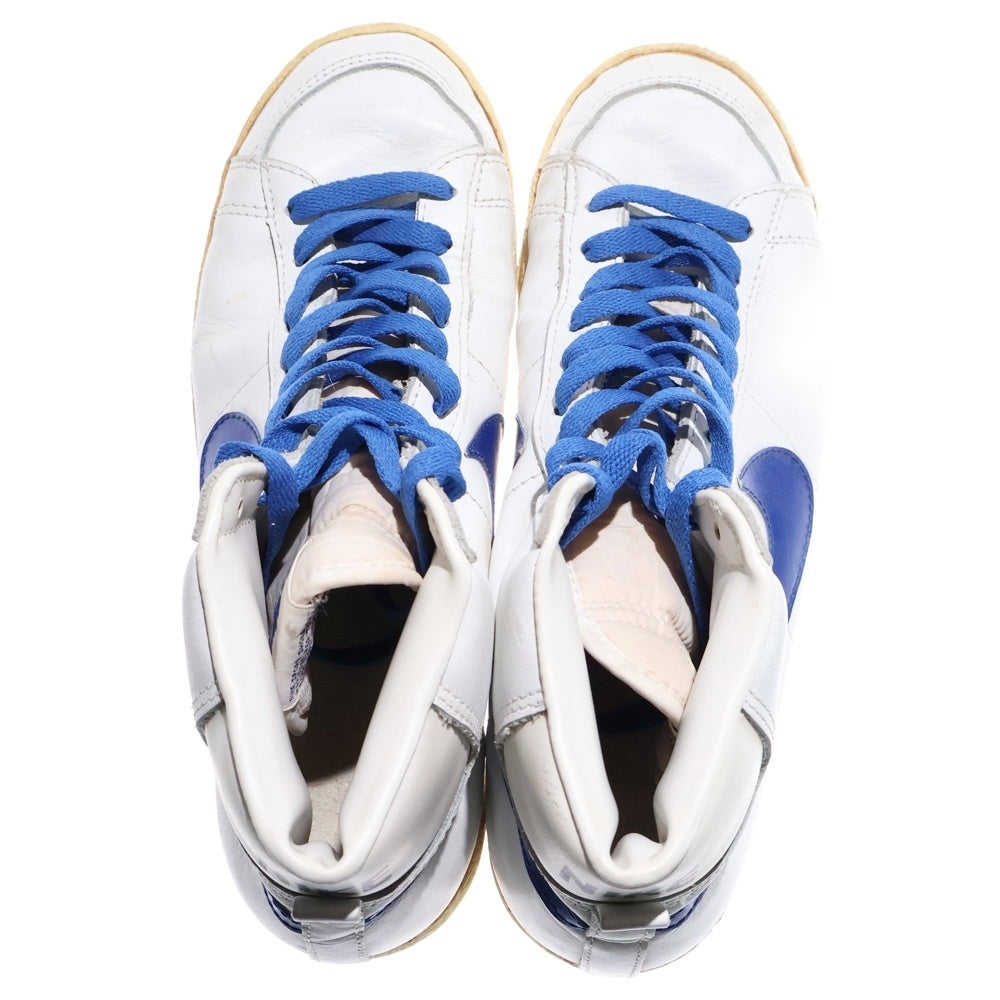 NIKE(ナイキ) 80's VINTAGE BLAZER HIGH ブレザーハイ レザーハイカットスニーカー ホワイト/ブルー US9.5/27.5cm 811012