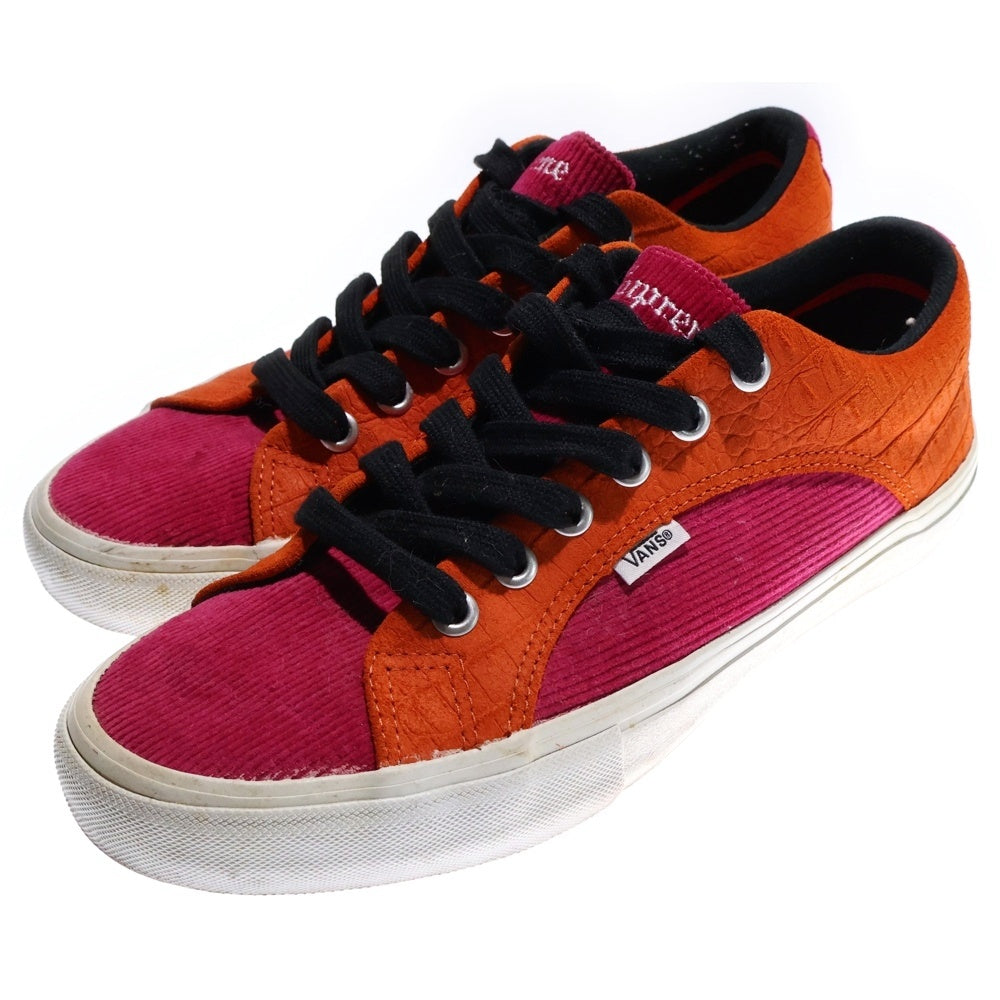 VANS(ヴァンズ) ×Lampin Croc Corduroy Fuchsia ランピン コーデュロイ フクシア ローカットスニーカー レッド/オレンジ US9.5/27.5cm