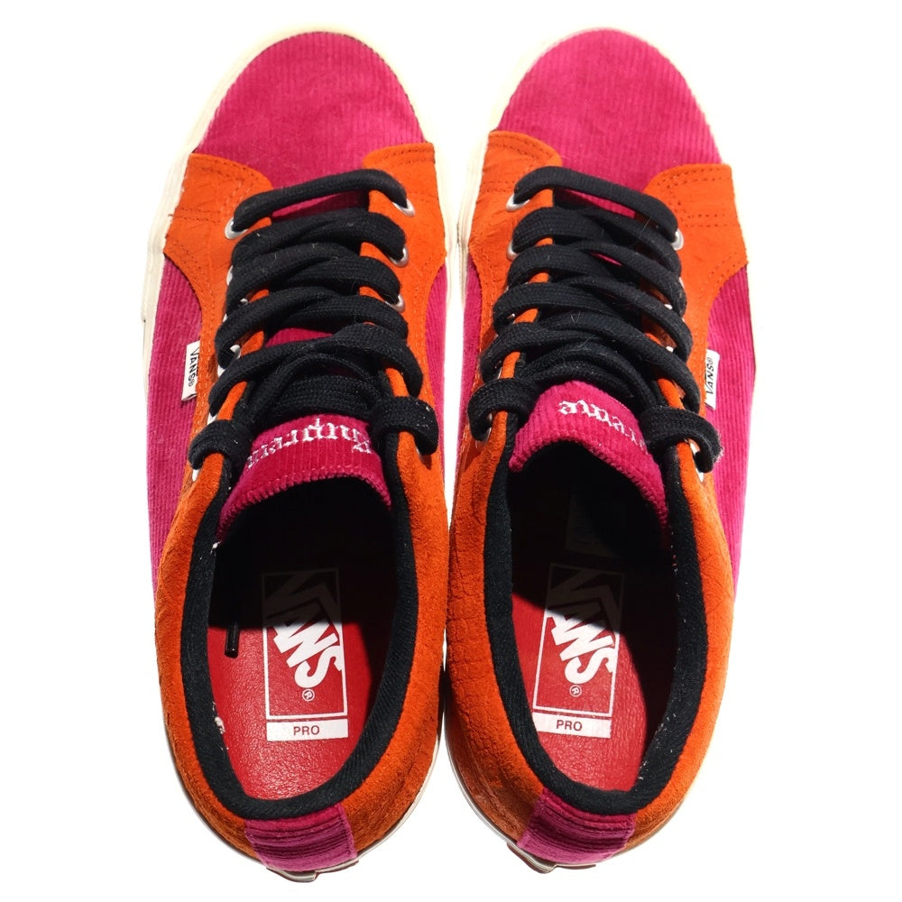 VANS(ヴァンズ) ×Lampin Croc Corduroy Fuchsia ランピン コーデュロイ フクシア ローカットスニーカー レッド/オレンジ US9.5/27.5cm
