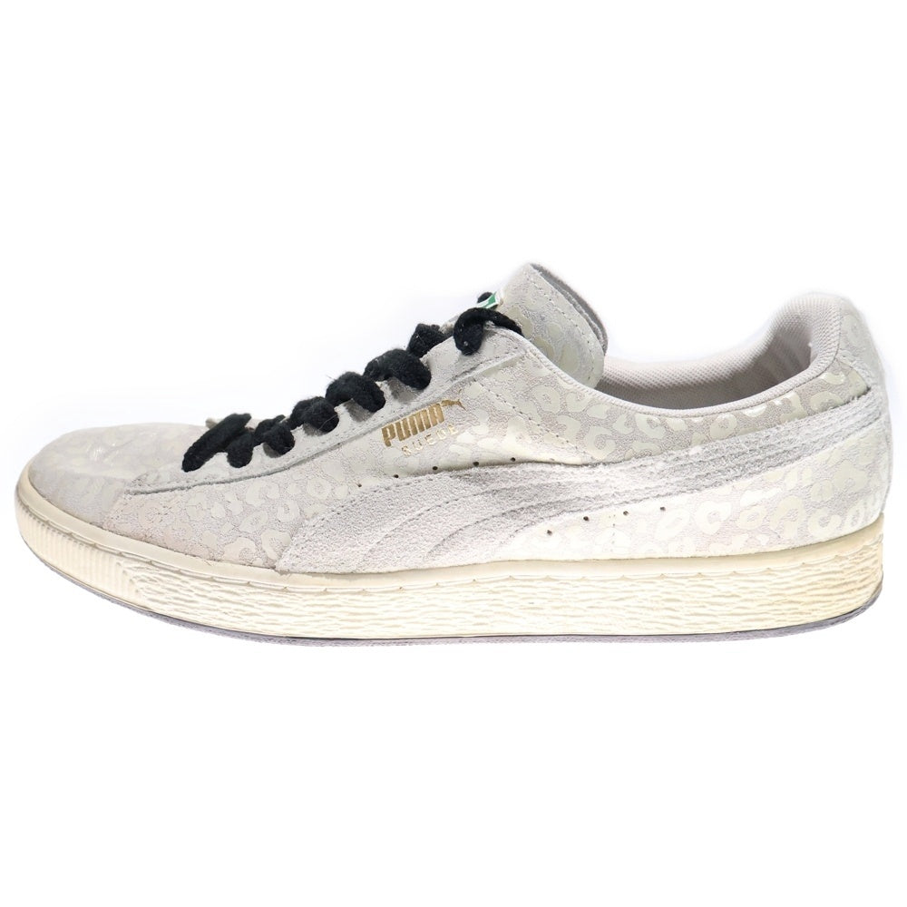 PUMA(プーマ) ×X-girl SUEDE WHITE PACK スエード レオパード ローカットスニーカー グレー 360992-01