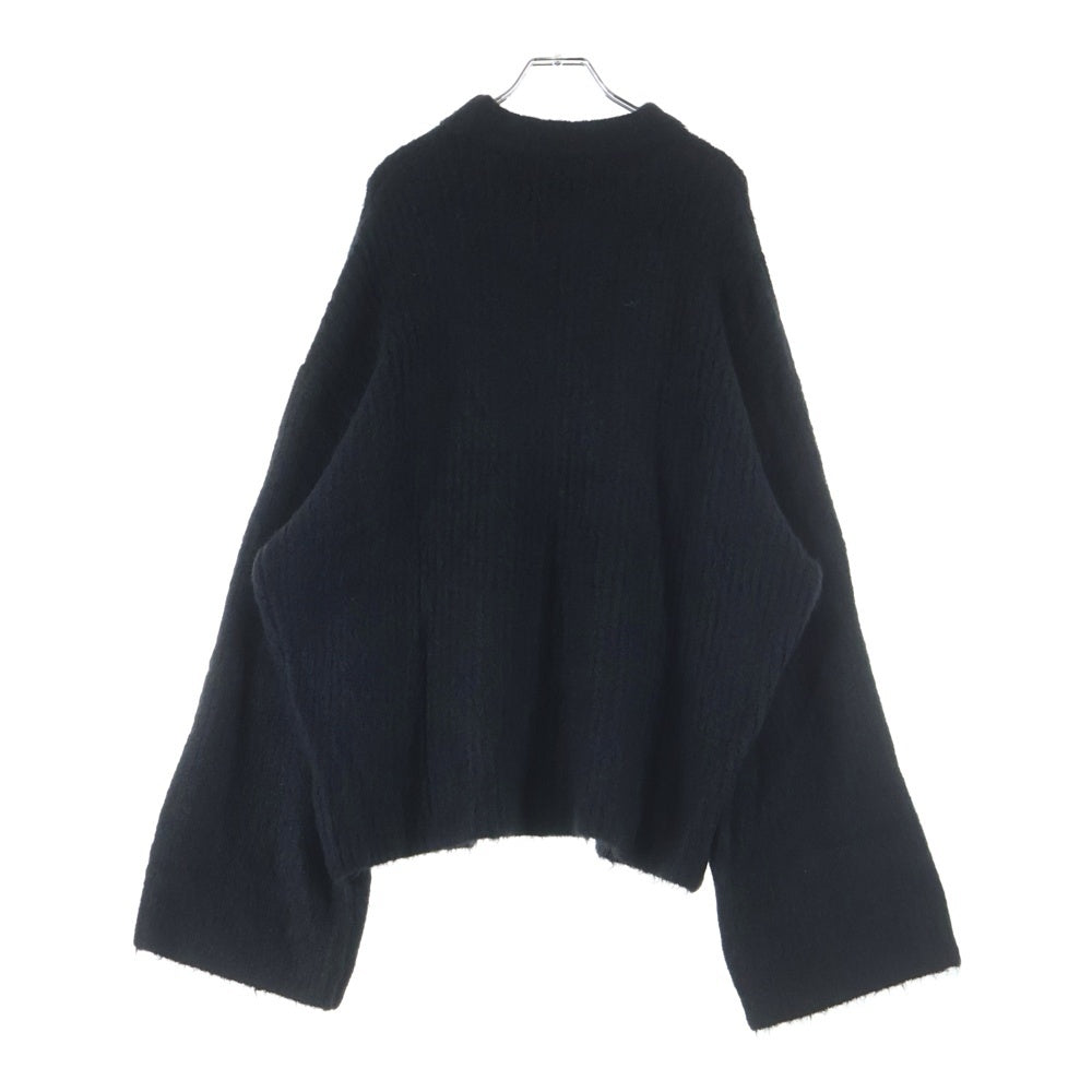 entire studios(エンタイア スタジオ) HEAVY KNIT CREW SWEATER ヘヴィー ニット クールネック セーター ブラック ES2562