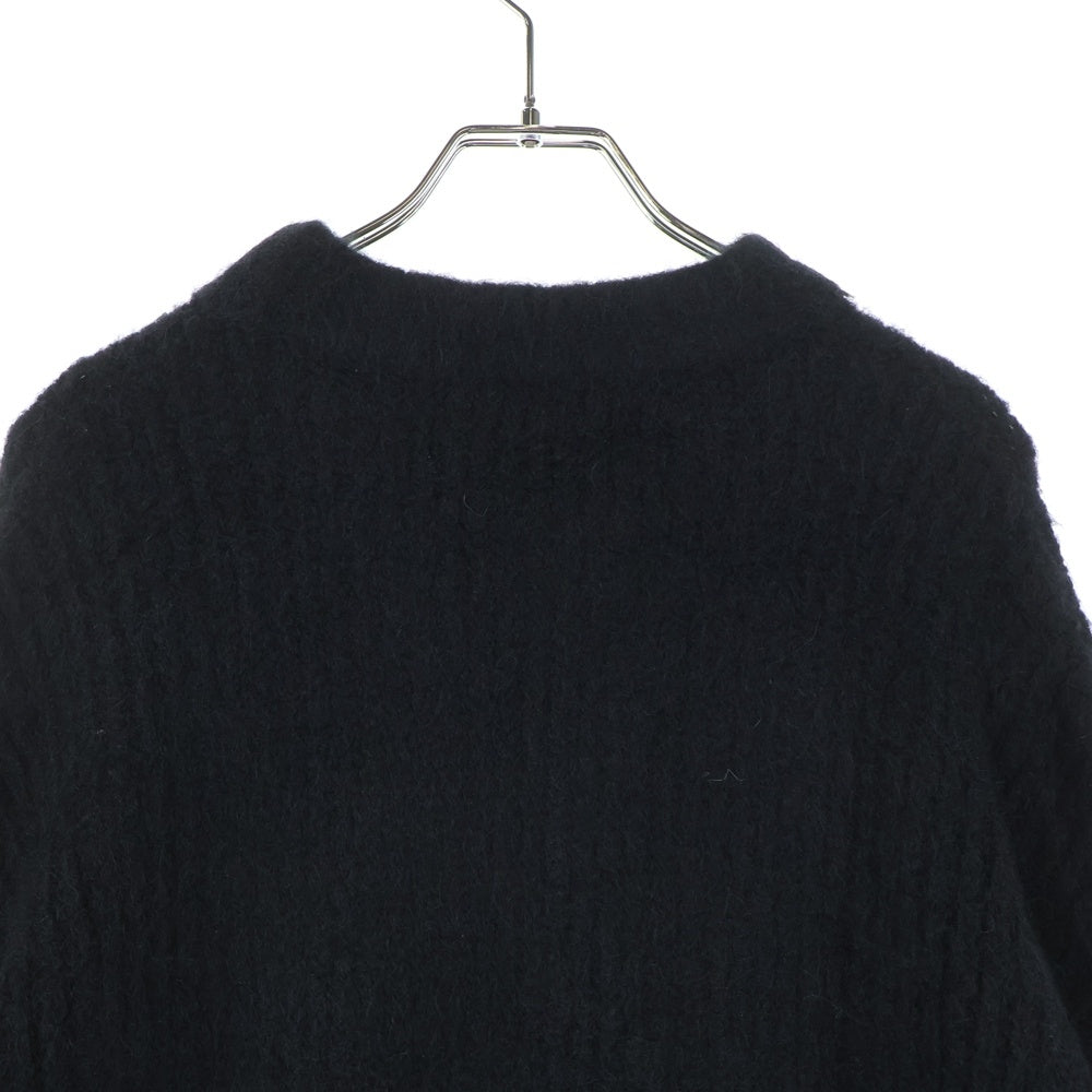 entire studios(エンタイア スタジオ) HEAVY KNIT CREW SWEATER ヘヴィー ニット クールネック セーター ブラック ES2562