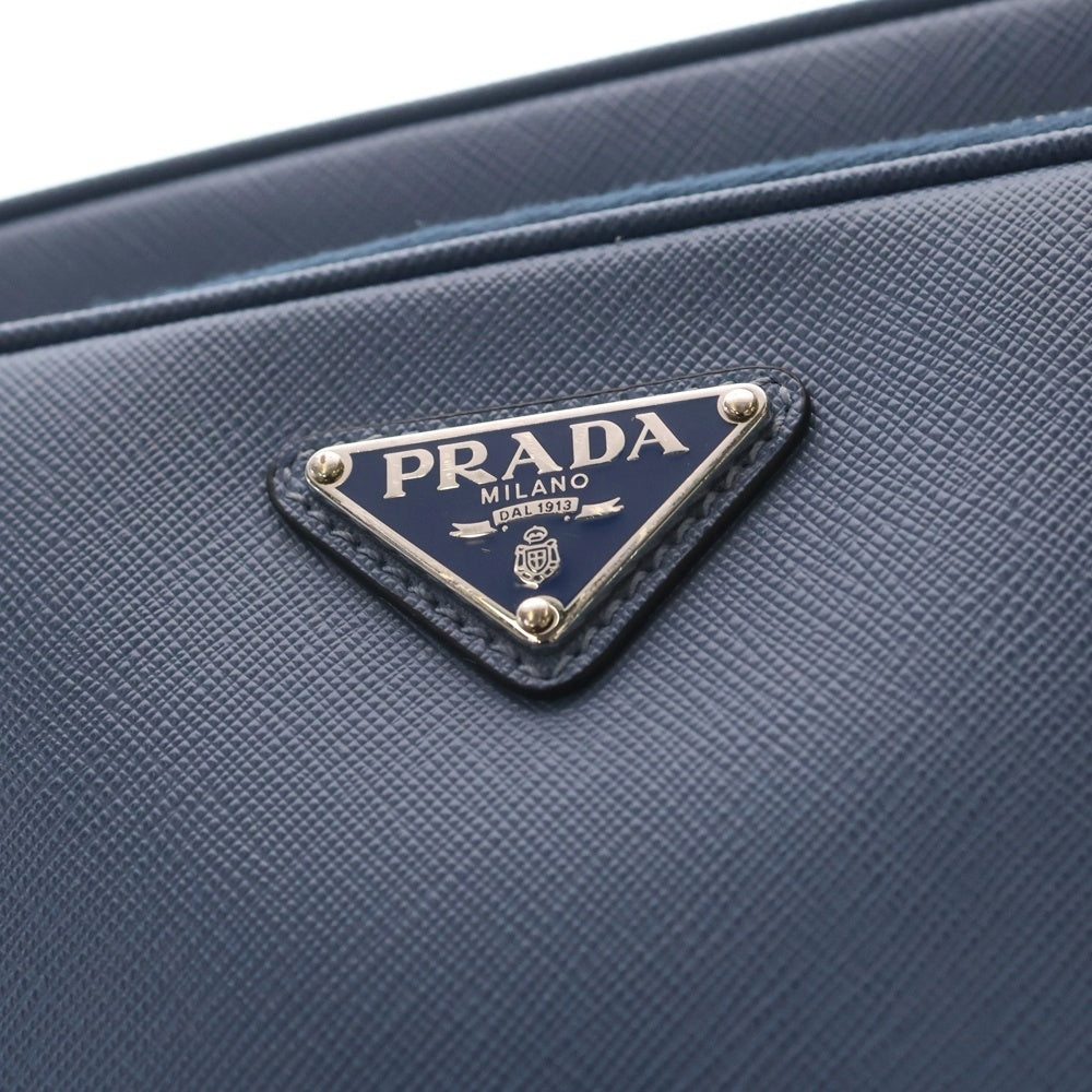 PRADA(プラダ) サフィアーノレザーショルダーバッグ 三角ロゴプレート 