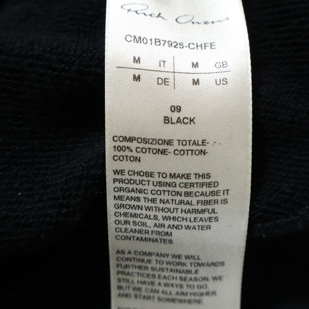 Rick Owens(リックオウエンス) 22SS ×Champion TOMMYH HOODIE チャンピオン トミーフーディー デザインスウェットパーカー ブラック CM01B7925ーCHFE