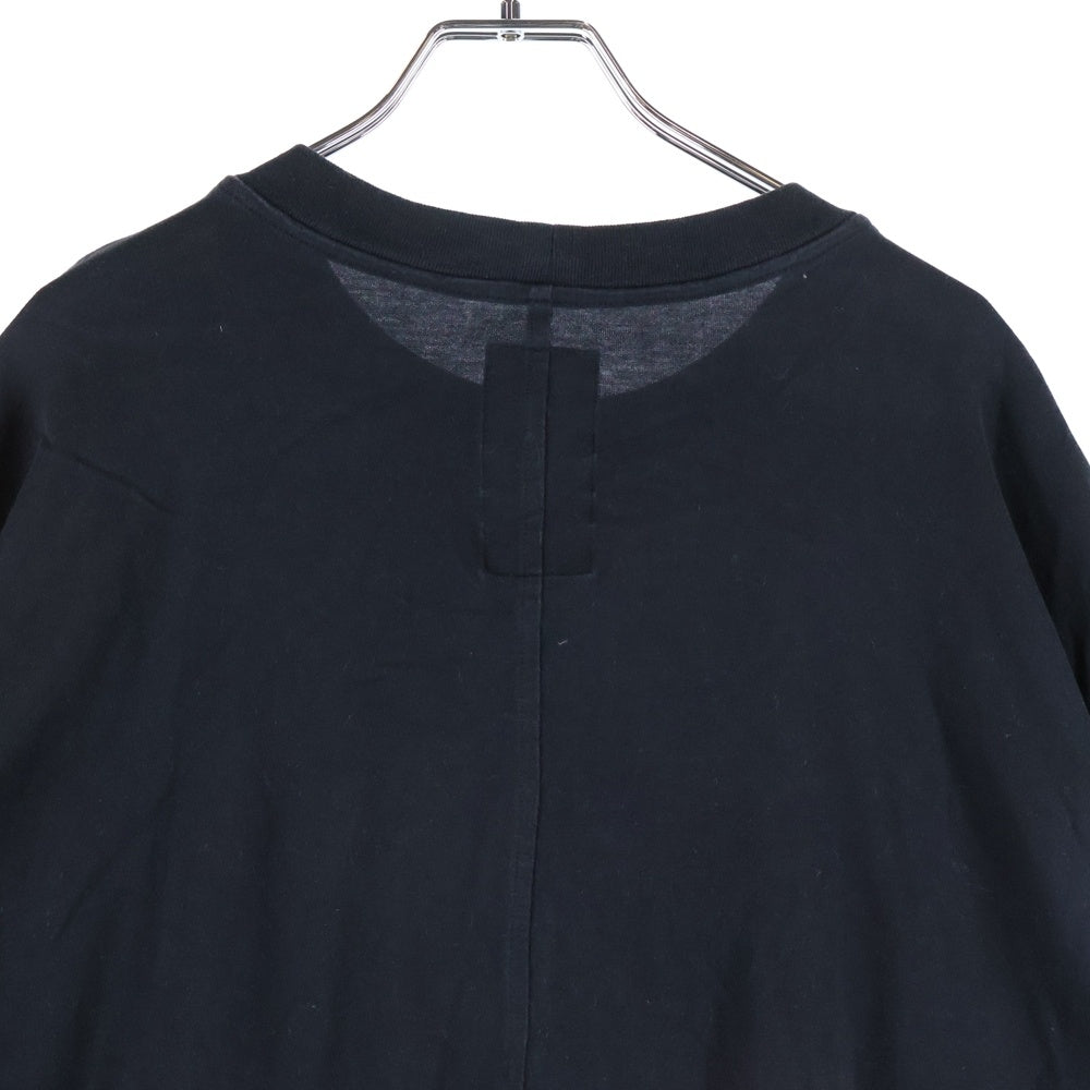 Rick Owens(リックオウエンス) 22SS ×Chanpion TOMMY TEE チャンピオン トミー フロント刺繍半袖Tシャツ カットソー ブラック CM01B7926-CHJEG