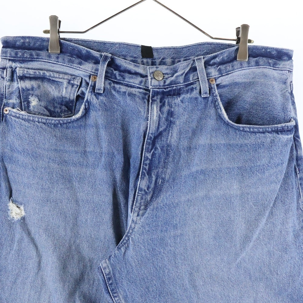 YEEZY GAP(イージーギャップ) 22SS 5 Pocket Denim Pants ダメージ加工 ストレートデニムパンツ インディゴ