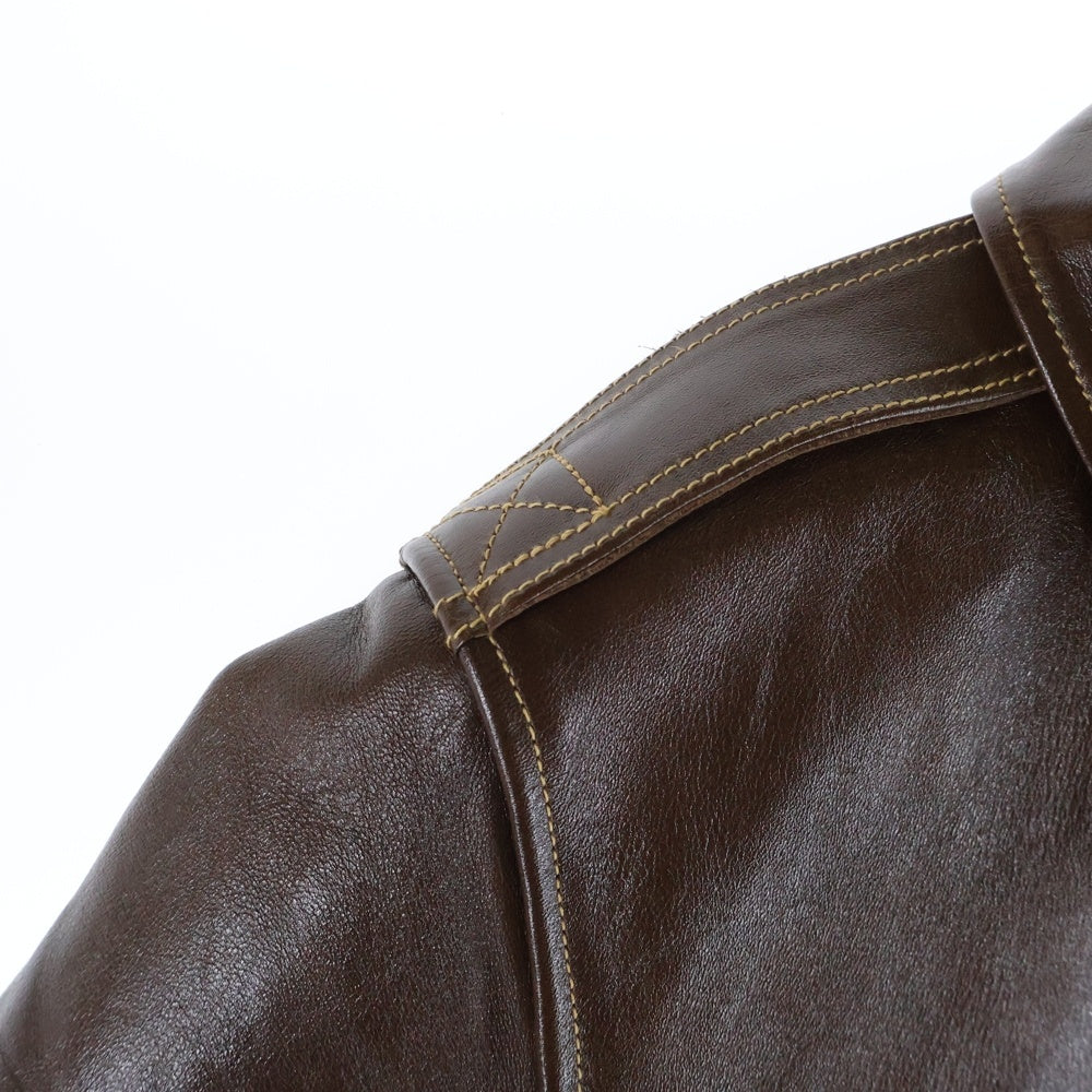 Buzz Rickson's(バズリクソンズ) TYPE A-2 CONTRACT タイプA-2 レザージャケット ホースハイド 馬革 ブラウン BR80593