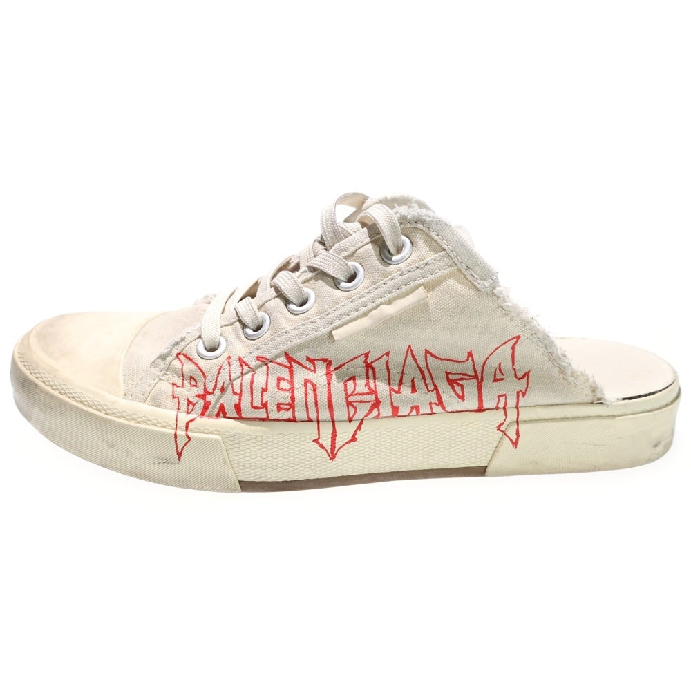 BALENCIAGA(バレンシアガ) DENIM SLIPPERS ペイント/ダメージ加工 スリッポン ベージュ 693952