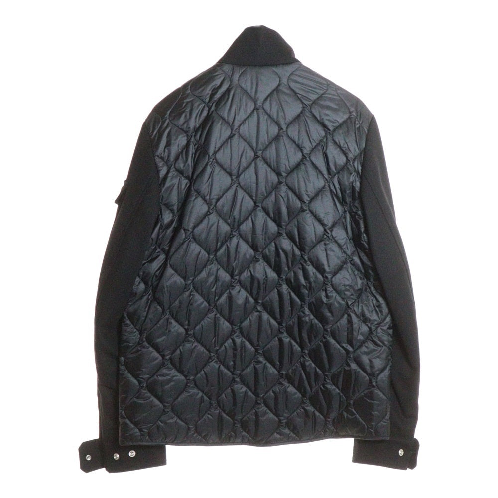 MONCLER(モンクレール) 25AW Avoine ナイロン/ウール切返しショートダウンジャケット ブラック K20911A00227