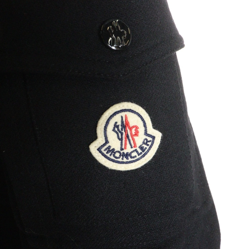 MONCLER(モンクレール) 25AW Avoine ナイロン/ウール切返しショートダウンジャケット ブラック K20911A00227