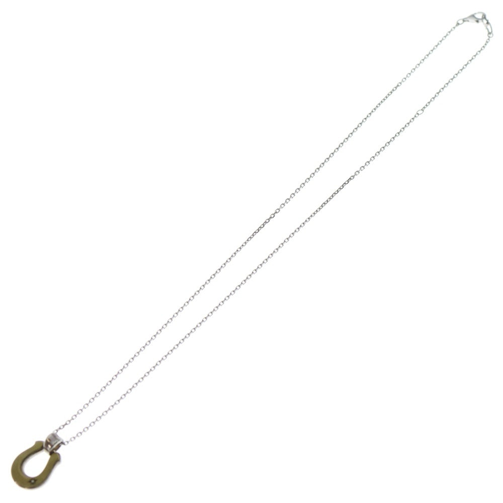 Sympathy of Soul(シンパシーオブソウル) Horseshoe Large SV BRASS Diamond ラージ ホースシュー シルバー 1ダイヤ ネックレス チェーン シルバー レディース