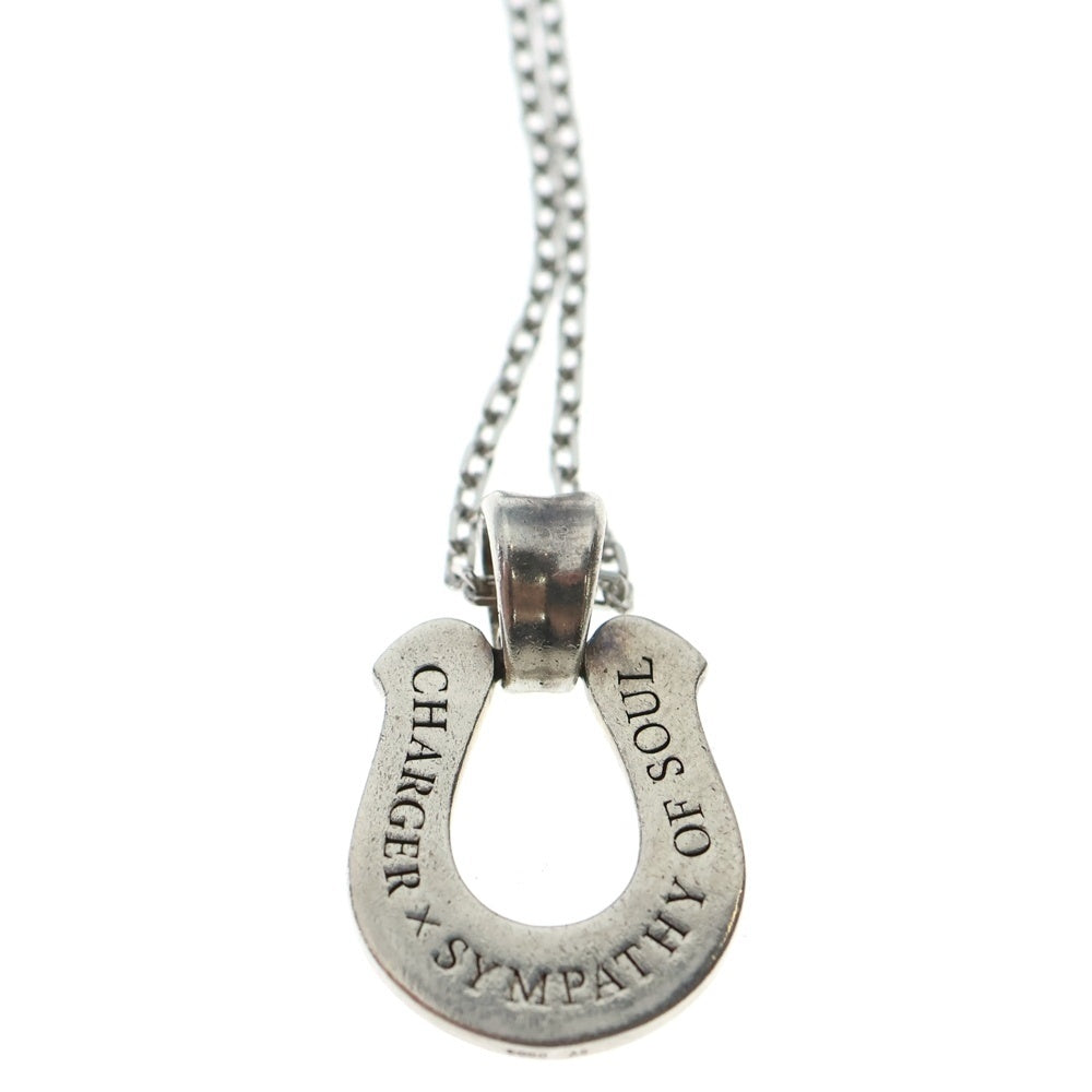 Sympathy of Soul(シンパシーオブソウル) Horseshoe Large SV BRASS Diamond ラージ ホースシュー シルバー 1ダイヤ ネックレス チェーン シルバー レディース