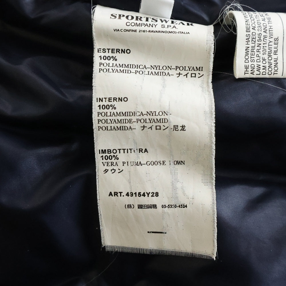 STONE ISLAND(ストーンアイランド) Mesh Badge Down Puffer Jacket メッシュパッチ ナイロン ダウンジャケット ネイビー49154Y28