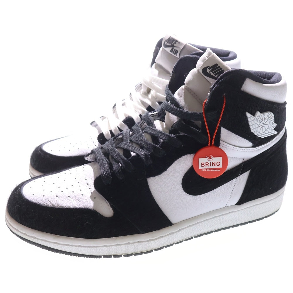 NIKE(ナイキ) WMNS AIR JORDAN 1 RETRO HIGH OG CD0461-007 ウィメンズ エアジョーダン1 レトロハイOG ブラック/ホワイト ハイカットスニーカー US10.5/28.5cm レディース