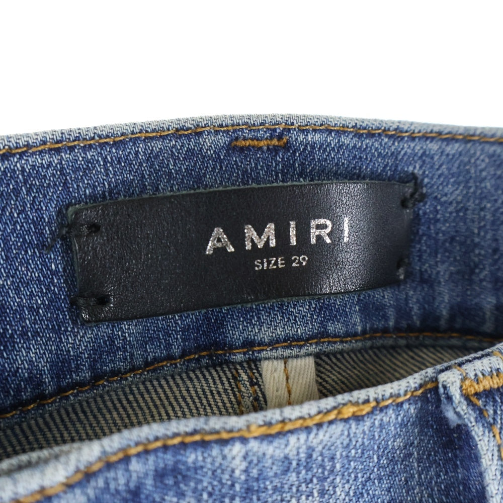 AMIRI(アミリ) MX1 JEANS バンダナ ダメージ加工 スキニー デニムパンツ インディゴ