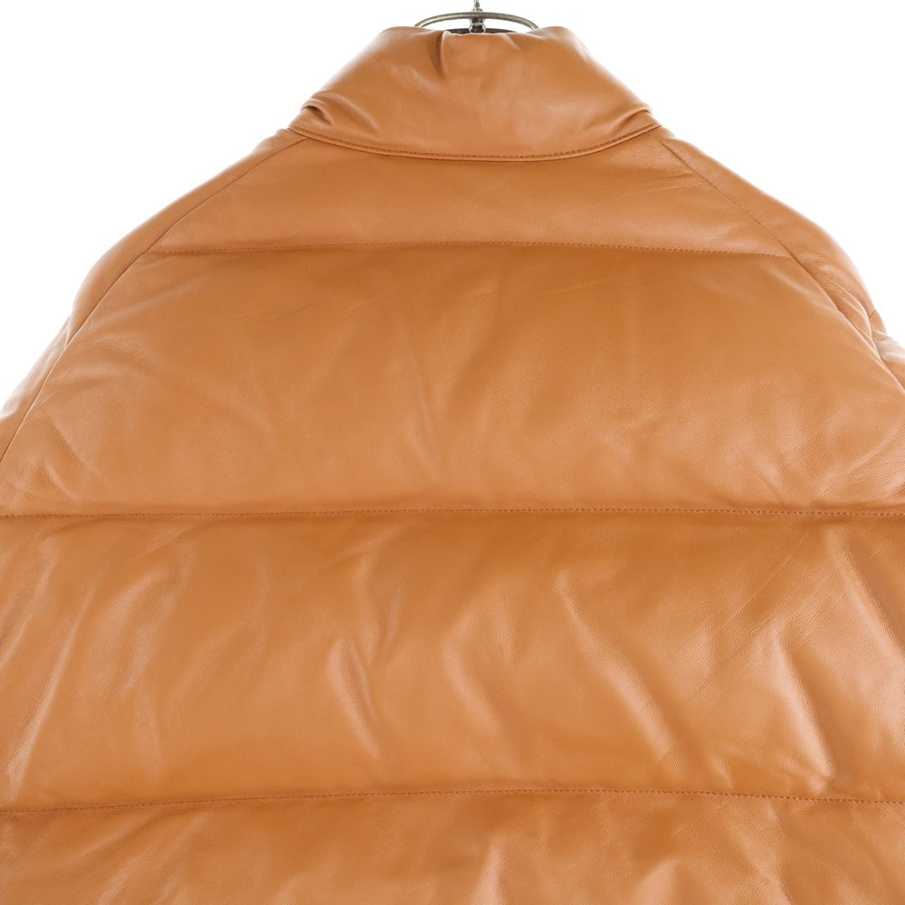 A BATHING APE(アベイシングエイプ) 25AW LEATHER CLASSIC DOWN JACKET レザークラシックダウンジャケット ブラウン 001DNL801011M