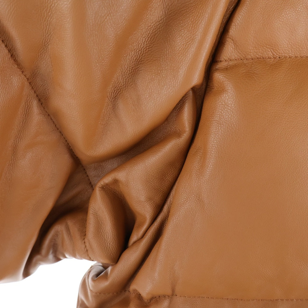 A BATHING APE(アベイシングエイプ) 25AW LEATHER CLASSIC DOWN JACKET レザークラシックダウンジャケット ブラウン 001DNL801011M