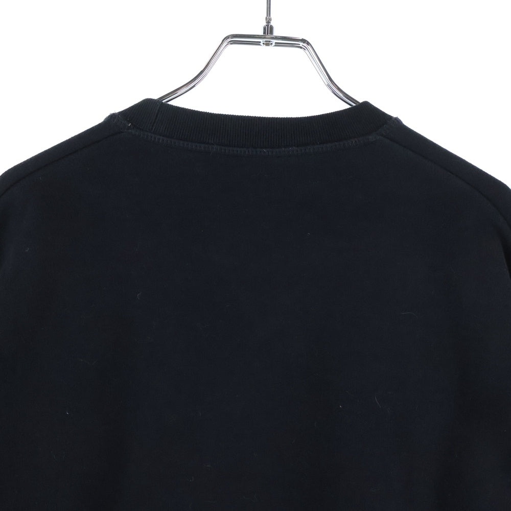 DSQUARED2(ディースクエアード) フロントロゴプリント クルーネックスウェット ブラック S74GU0425 S25042