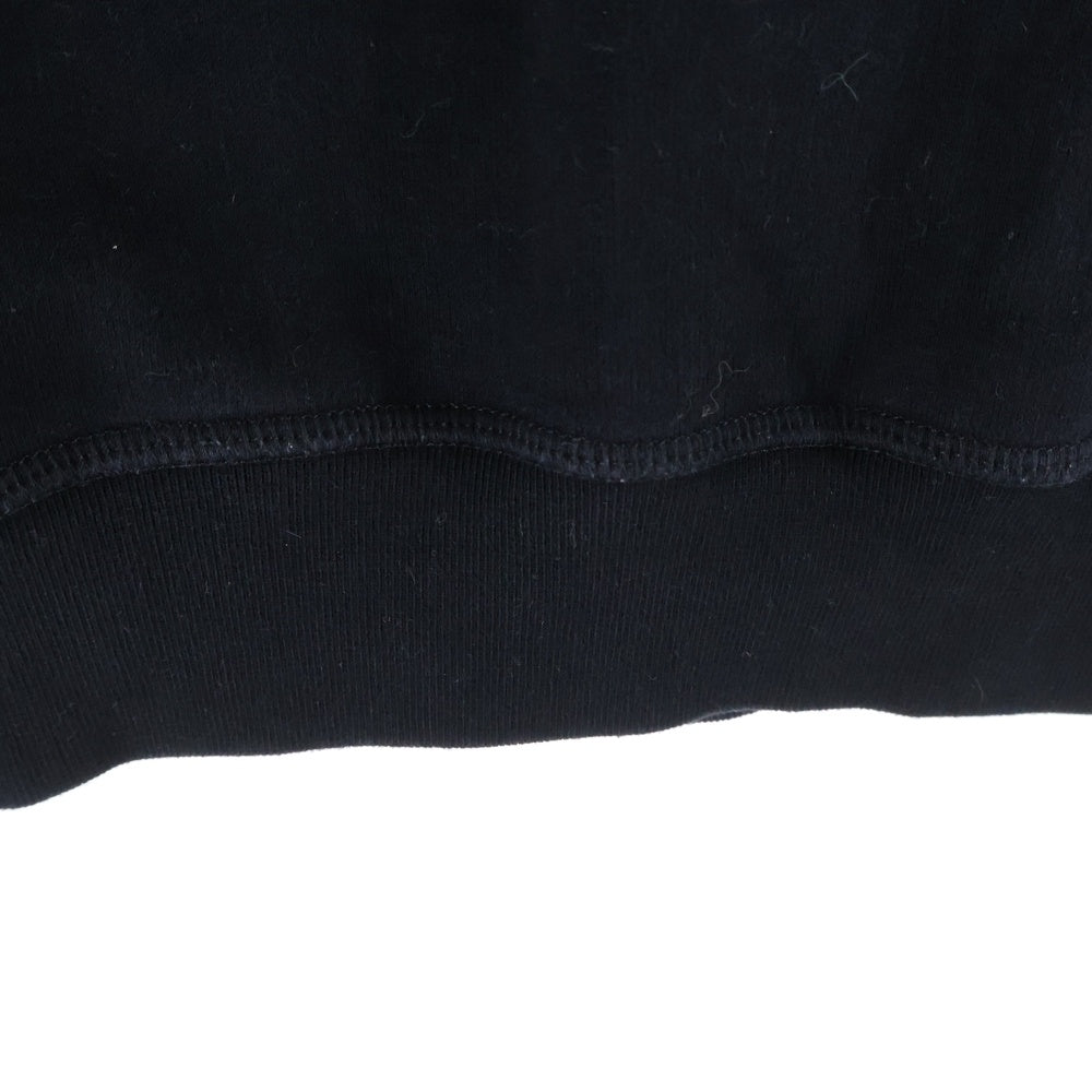 DSQUARED2(ディースクエアード) フロントロゴプリント クルーネックスウェット ブラック S74GU0425 S25042