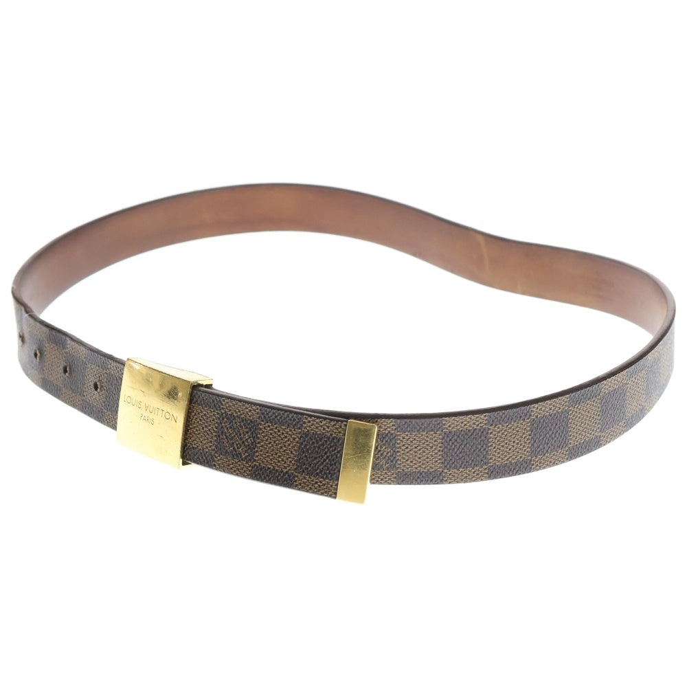 LOUIS VUITTON(ルイヴィトン) ダミエ サンチュール キャレ ベルト ブラウン/ゴールド M6802