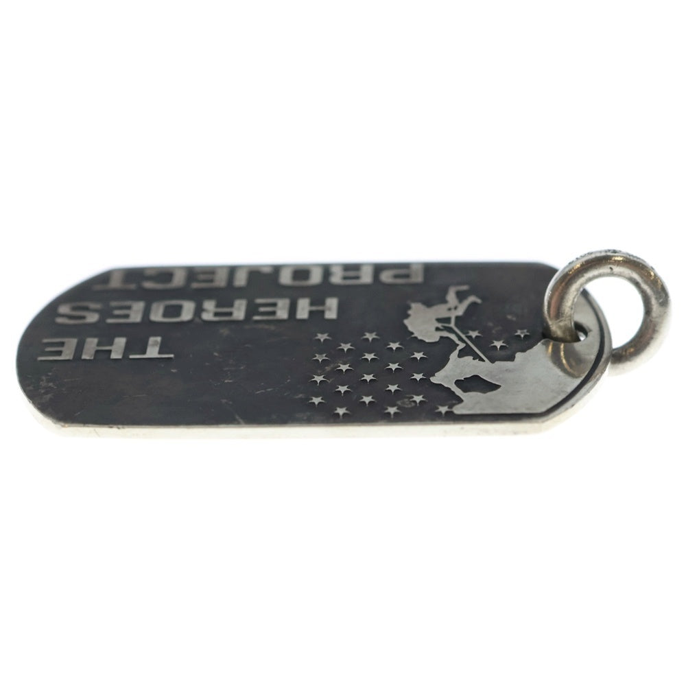 CHROME HEARTS(クロムハーツ) D TAG LRG HEROES PROJECT ヒーロープロジェックトドッグタグ ラージ ペンダントトップ シルバー