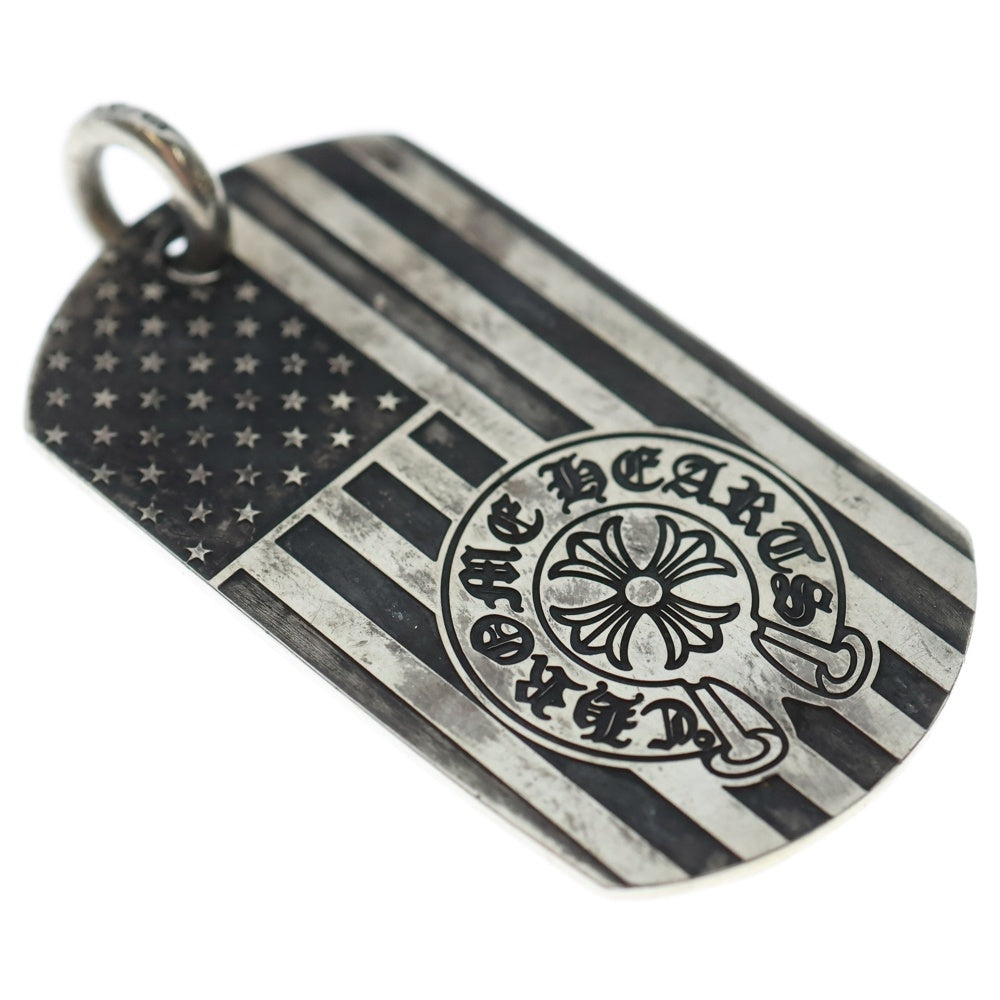 CHROME HEARTS(クロムハーツ) D TAG LRG HEROES PROJECT ヒーロープロジェックトドッグタグ ラージ ペンダントトップ シルバー