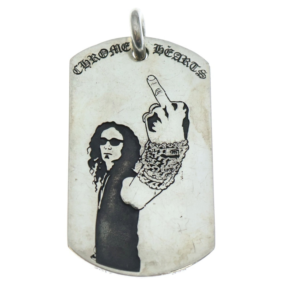 CHROME HEARTS(クロムハーツ) D TAG LRG RS FUCK YOU リチャードスターク ドックタグラージ ペンダントトップ シルバー