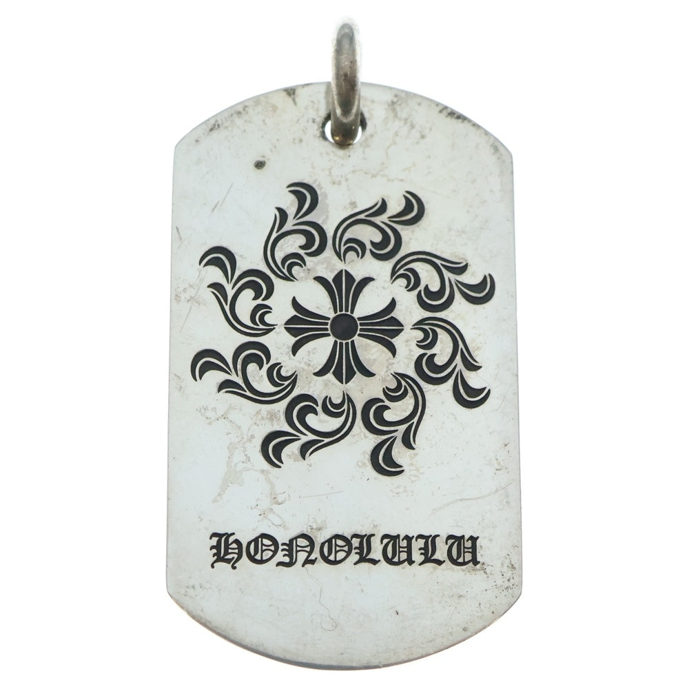CHROME HEARTS(クロムハーツ) D TAG LRG ドックタグラージ ホノルル限定 ネックレストップ シルバー