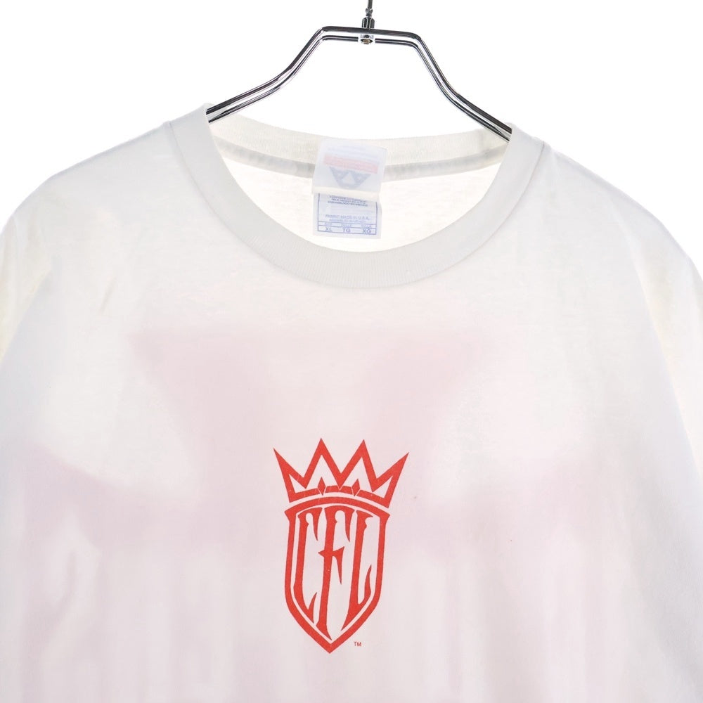 VINTAGE(ヴィンテージ) 00's WEST COAST CHOPPERS ウエストコーストチョッパーズ スカル フレーム アイアンクロス 長袖Tシャツ カットソー ホワイト