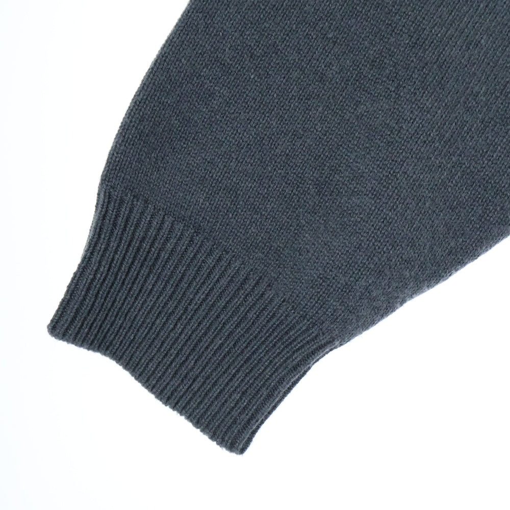 BALENCIAGA(バレンシアガ) 21AW ロゴ刺繍 スポーティー エンブレム カシミヤ ニット セーター 675276 T4121 グレー