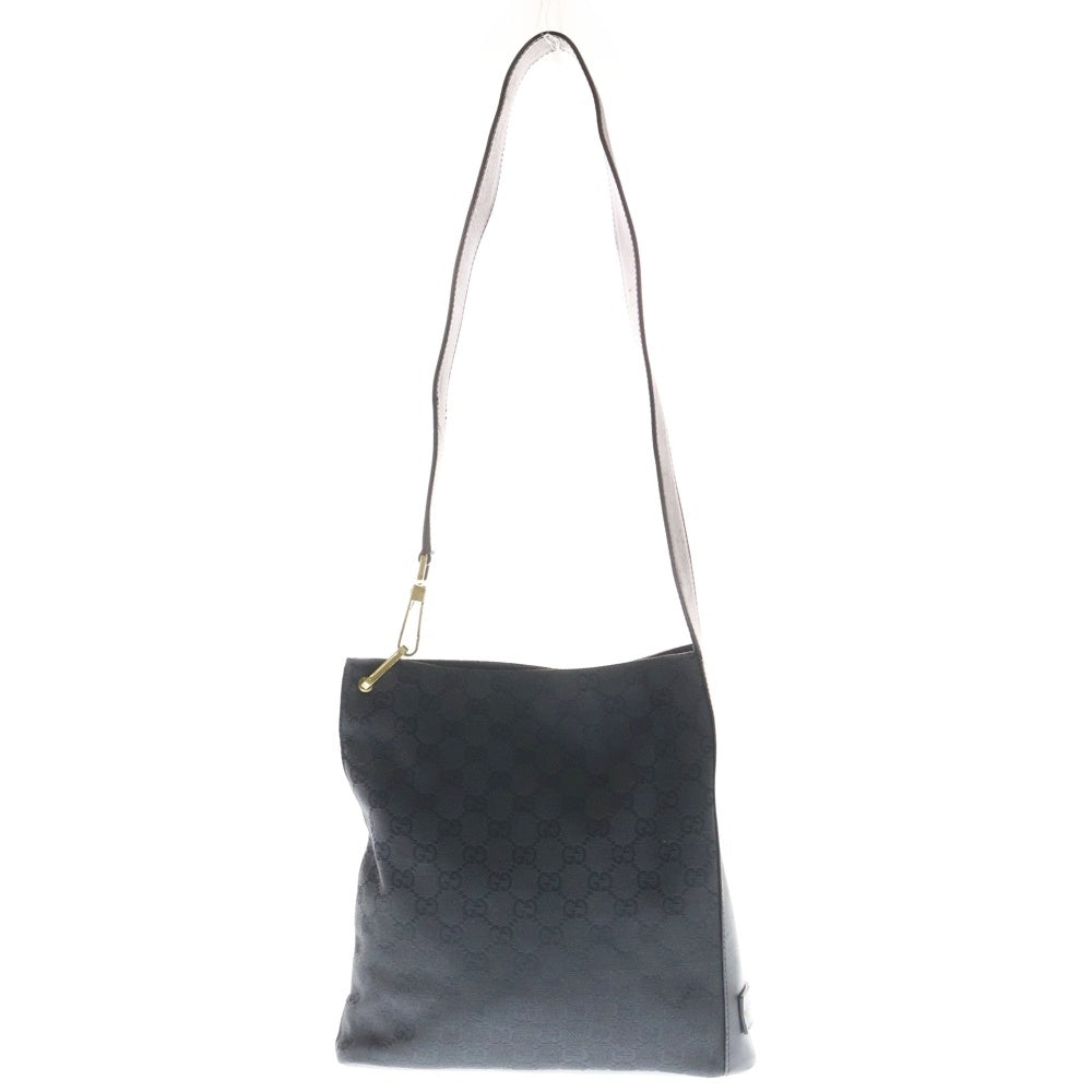 GUCCI(グッチ) 総柄 キャンバス ショルダーバッグ 91761 ブラック レディース